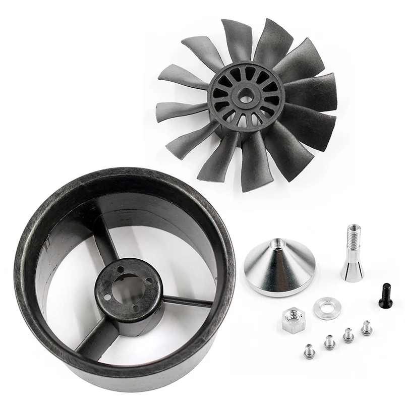 

QX-MOTOR 64mm Accessories 12 Ducted Fan EDF with Ducted Barrel For RC Drone Brushless Motor F22149/50