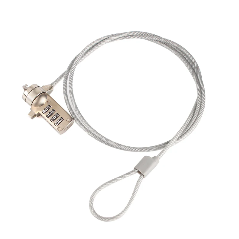 New 1m 4 Digit Password Notebook Laptop Computer Security Lock Cable