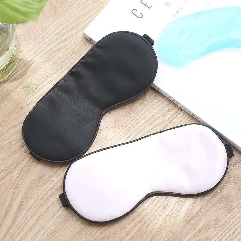 Solid Satin Sleep Glasses Eye Shading Masks Lunch Break Blindfold For Sleep Eye Protection Sleep Band (1)