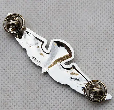 US U.S. Navy Parachute Parachutist Landings Wings Badge Pin Silver-US198