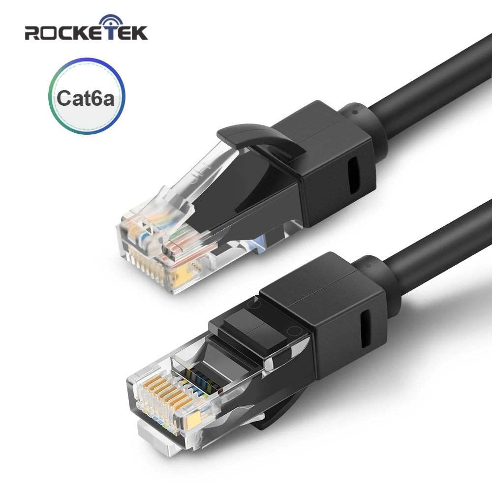 Rocketek Cat6a Ethernet кабель RJ45 сетевой Lan Кабель Cat 6 Патч корд 1 м/2 м/3 м Rj 45 компьютерный
