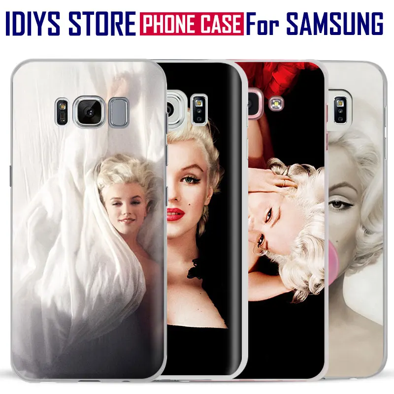 

Sexy Goddess Marylin Monroe Fashion Phone Case Shell Cover For Samsung Galaxy S4 S5 S6 S7 Edge Plus Note 2 3 4 5 C5 C7 A8 A9