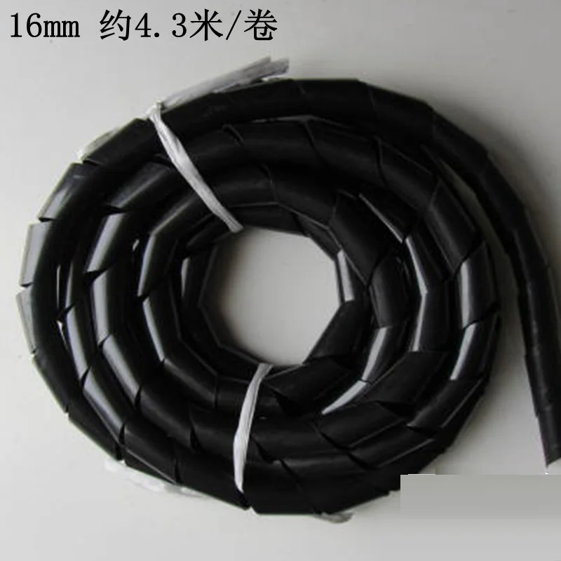 

PE material black Wiring Accessories Cable Sleeves diameter 16mm about 4.3 meters/roll