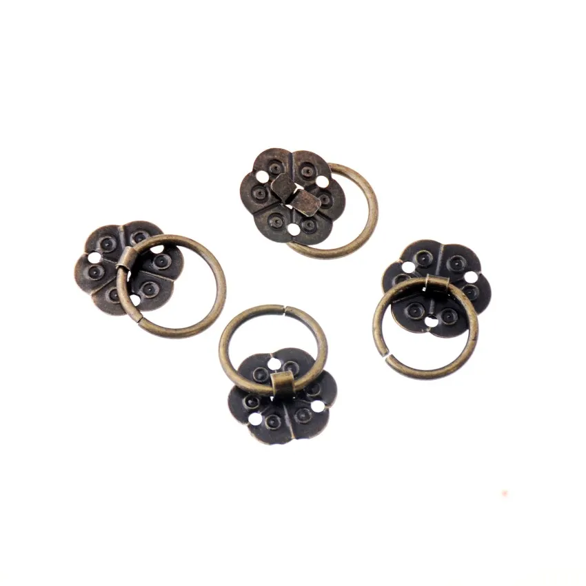

Free Shipping 40Pcs Antique Bronze Jewelry Gift Box Wood Case Decorative Drawer handle 27x20mm