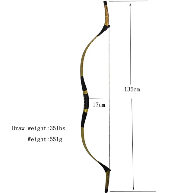  US $96.98 Archery Traditional Draw Weight 35lbs Longbow Takedown Recurve Hunting