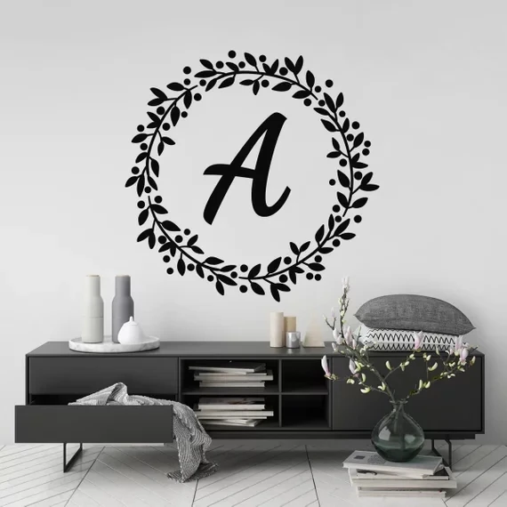 Decoracion Para El Hogar Apellido Y Fecha Custom Vinilo Pared