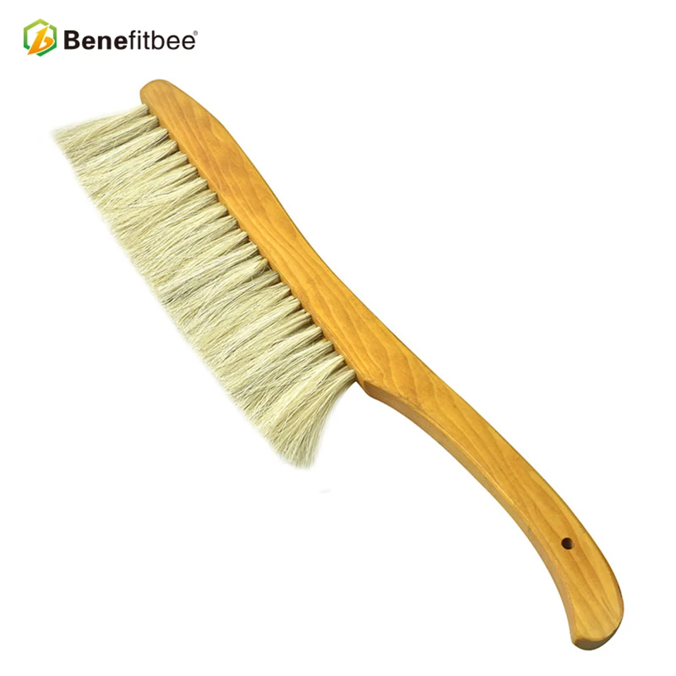 

Benefitbee Beekeeping Tools Bee brushes three Rows Horse Hair Apiculture Beehive Cleaning Wood Tools