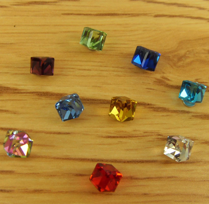 Athemis crystal square magnet earrings Diameter 5mm and 7mm real font b doll b font and