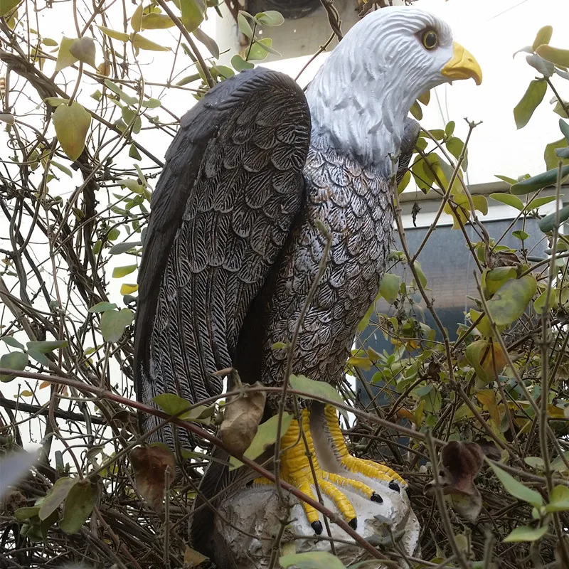ZILIN Plastic Bald Eagle Decoy Bird Scaring Bald Eagle Garden defence Hawk Eagle New Product