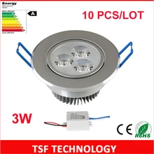 Затемнения 3 Вт светодио дный вниз света для домашнего освещения 85-265 В светодио дный потолочный светильник Встраиваемые светодио дный стене пятно света с светодио дный драйвер