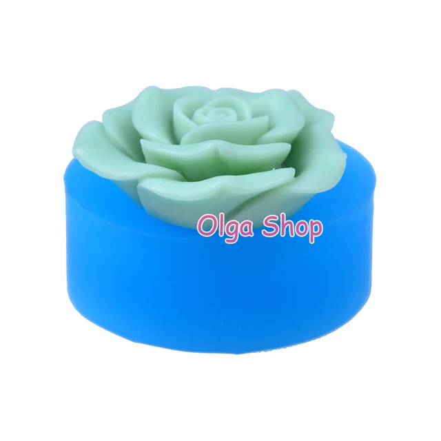 Hyl045 27,9 Mm -Es Virág / Rózsa Szilikon Push Penész - Fondant, Cukorcraft, Gyanta, Polimer Agyag, Gumi Paszta, Ékszerek, Gyertya, Ételek Biztonsága - Image 5