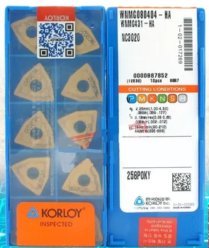 

Korea KORLOY WNMG080404-HA NC3020 tungsten carbide turning inserts for steel WNMG431-HA