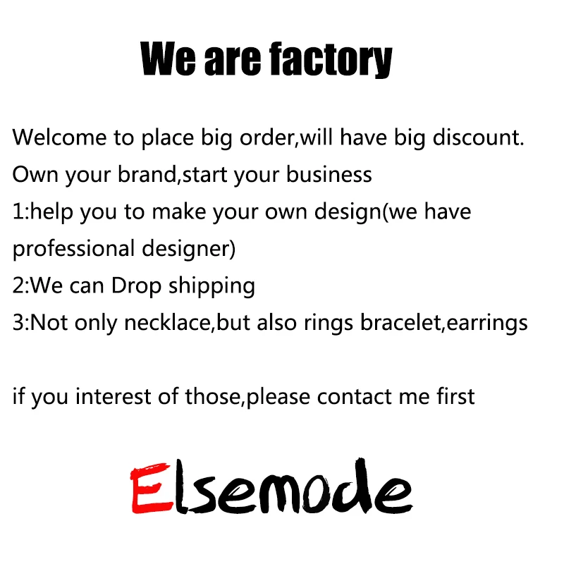 Ожерелье ELSEMODE с именем на заказ Золотистое из нержавеющей стали для мужчин и