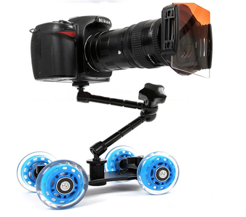 Мобильный роликовый раздвижной стабилизатор слайдер фигуриста+ 1" Артикуляционная Волшебная подставка для камеры для GoPro 7 6 5 4