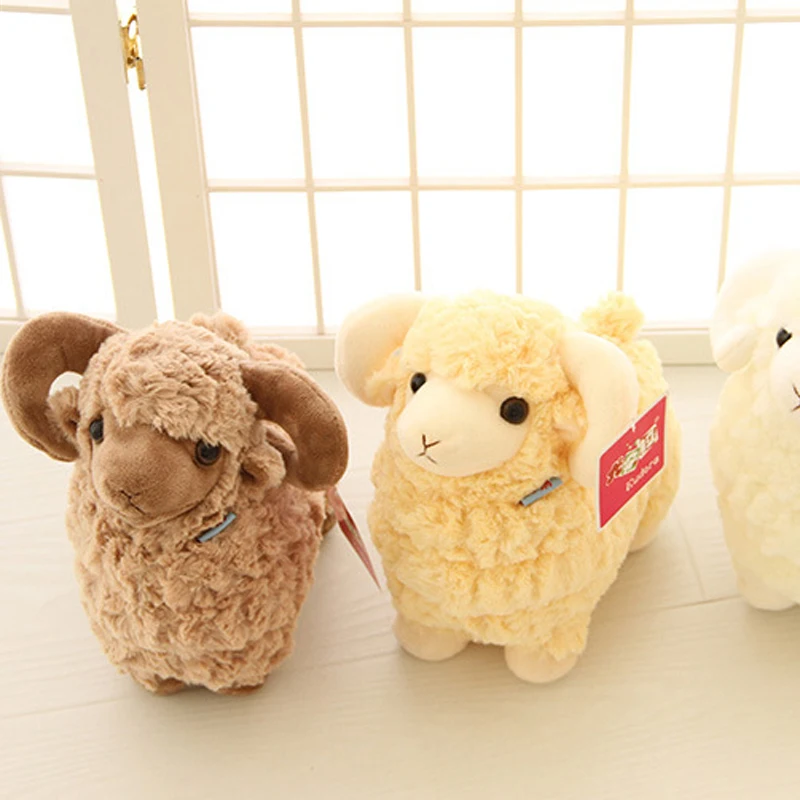 Cute Goat Lamb Soft Plush Toys 3 Colors Stuffed Soft Peluche Animal