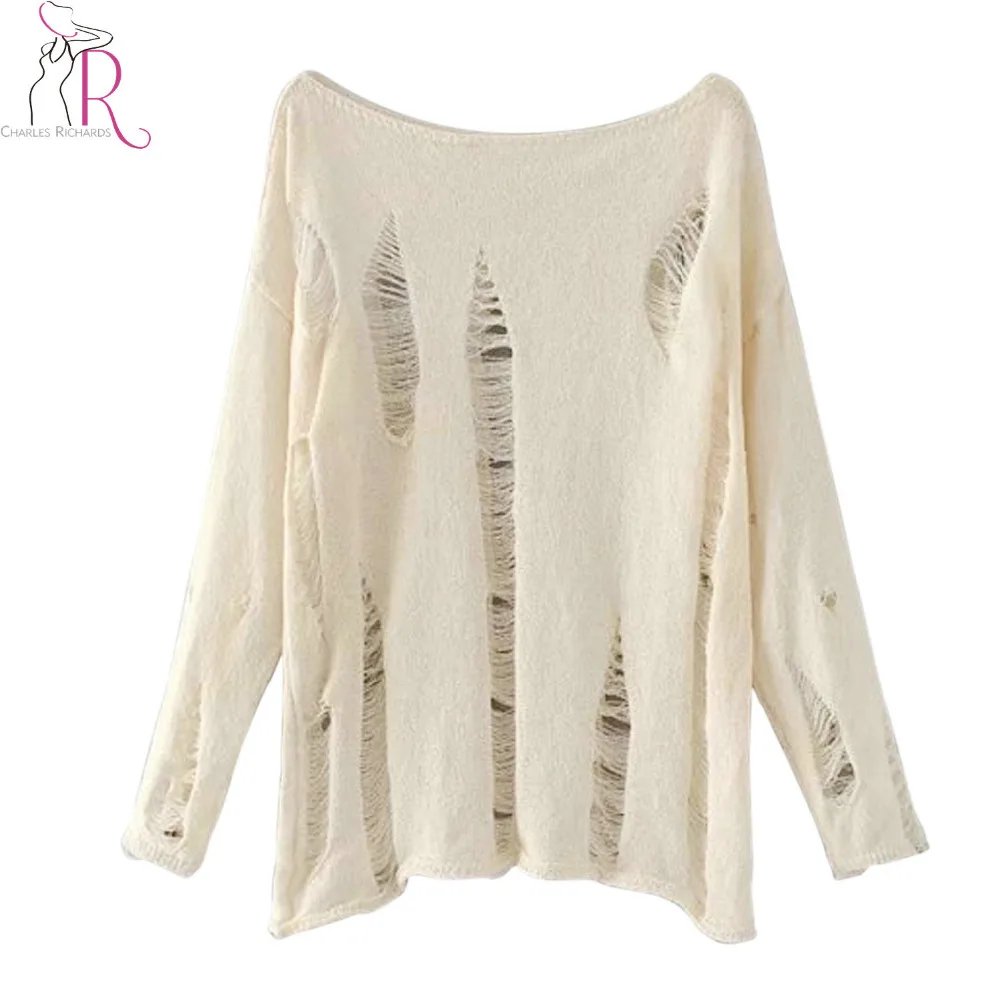 oversized thin knit jumper