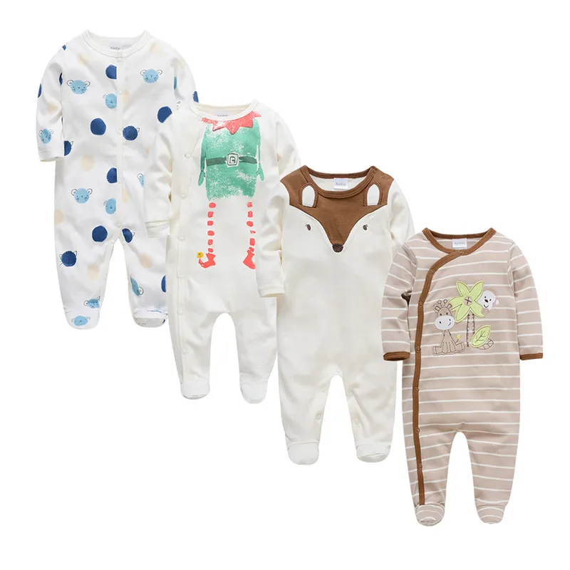 Весенний Детский комбинезон с длинными рукавами; одежда для маленьких девочек с рисунком; Одежда для новорожденных мальчиков; хлопковый комбинезон; Пижама детская - Цвет: PY108811394445