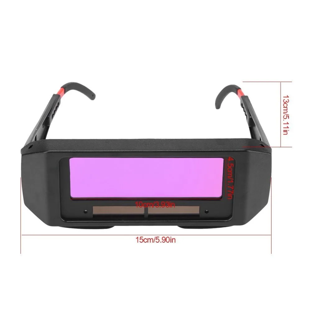 1 Pair Solar Auto Darkening Welding Goggle, Safety Protective Welding Glasses Mask Helmet, Eyes Goggles Solar Powered Auto 1 Pair Solar Auto Darkening Welding Goggle, Safety Protective Welding Glasses Mask Helmet, Eyes Goggles Solar Powered Auto