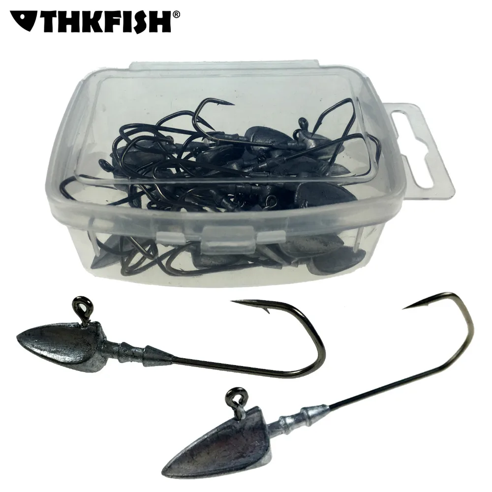 

20Pcs 3.5g 5g 7g 10g 14g Lead Jig Head Fishing Hooks Fishhook High Carbon Steel Barbed Jig Hook Triangle Fishing Hooks