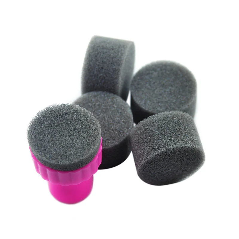 Nail Art Sponge Stamping Manicure For Gel Polish Accessories Template Transfer DIY Design Kit Decor | Красота и здоровье