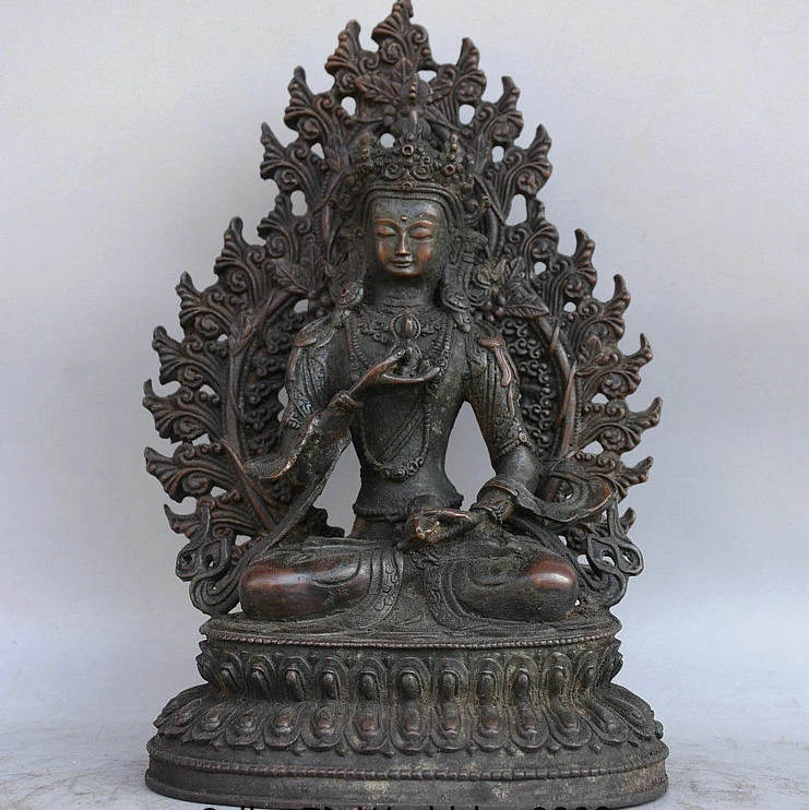 10 &quotдревнетибетский буддизм бронза Vajrasattva Vajrasattra Будда подсветка статуя | Дом и