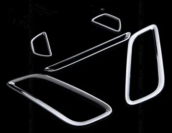 

2pcs Chrome Car Air Condition Outlet Vent Cover Trim+ 2pcs Instrument Panel sticker+CD Insert panel Trim Fit for Ford Focus 2012