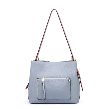 

New Genuine Leather Women's Shoulder Bag Calf Leather Bag Lady's Casual Satchel bags High Quality Zipper Cross Body Bags