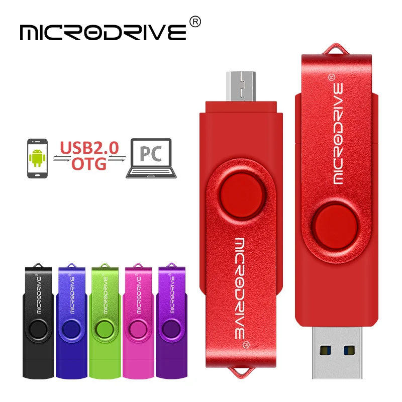 USB флеш накопитель OTG высокоскоростной 2 0 128 ГБ 64 32 16 8 внешнее хранилище двойное