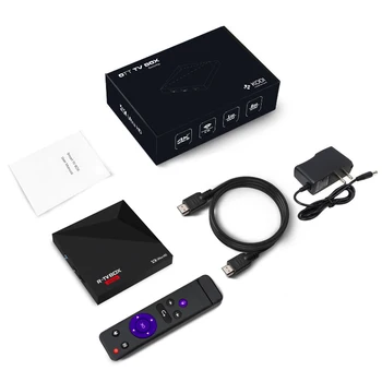 

20pcs/lot newest android 7.1 os rockchip rk3328 r-tv box mini + 1gb 8gb google quad core a53 64bit 100M Lan hdr10 tv box