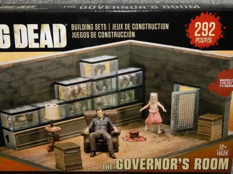 the walking dead the governor's room building set