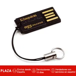 Kingston technology FCR-MRG2, microSDHC, USB 2,0, Негро