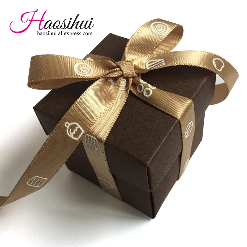 Haosihui 25 шт/много новых классических конфет коробка + цвет ленты подарочная