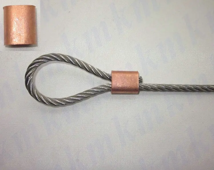 Buy 1000PCS single hole oval type 1.5MM wire rope clip