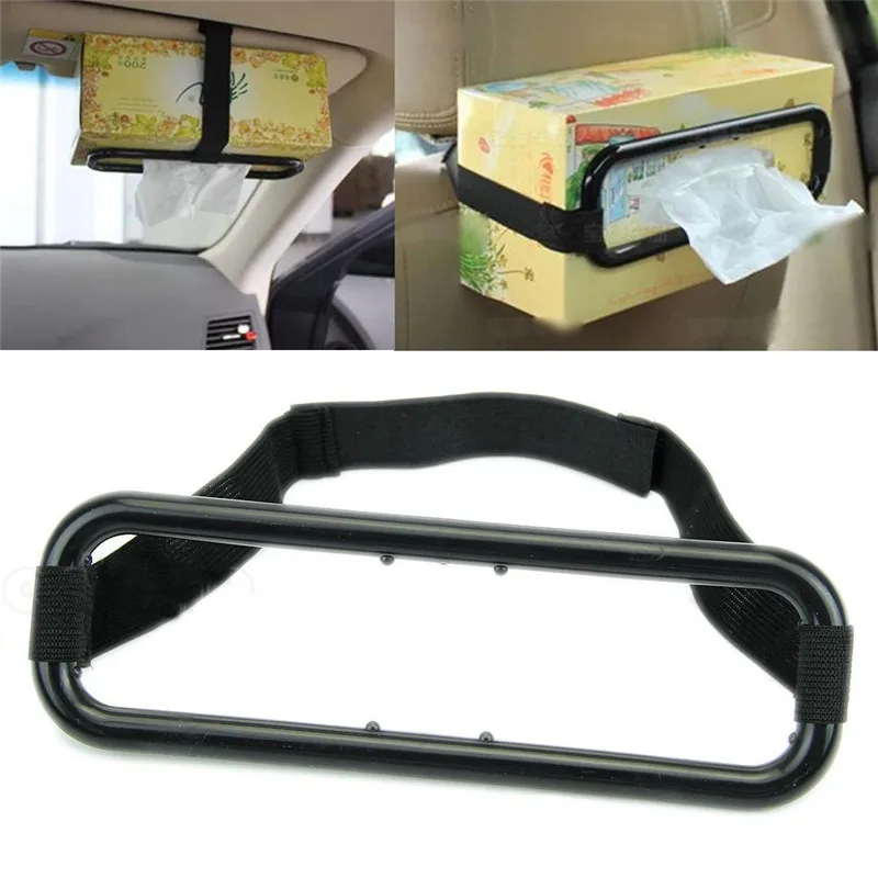 Universal CAR TISSUE NAPKIN BOX HOLDER  Auto Vehicle Seat Visor Paper Organiser Storage (5)