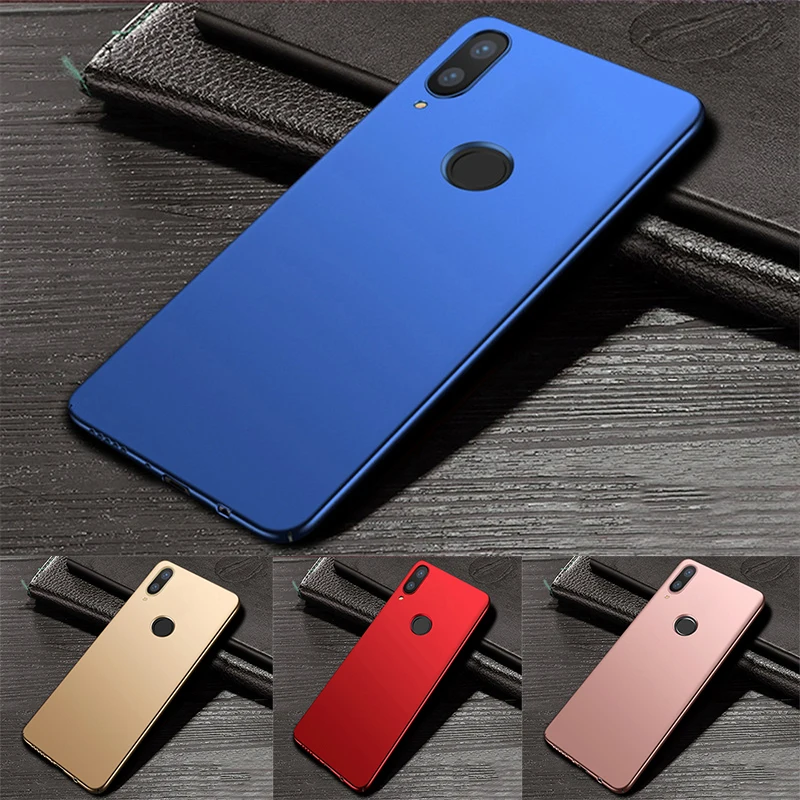 Для Xiaomi Redmi Note 7S чехол жесткий пластиковый Матовый ПК ультра тонкий для задней