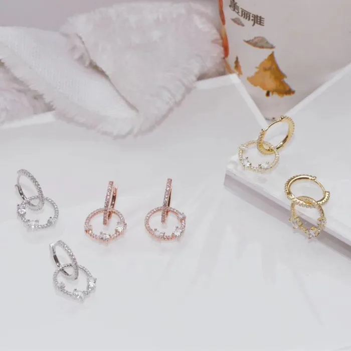 

Designer Fashion 925 Sterling Silver Jewelry 3A Cubic Zirconia Party Earring