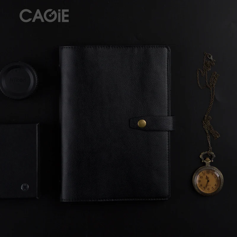 CAGIE Vintage Leather Notebook Planner Refill Personal Diary Soft Cover Journal Spiral a5 Binder Daily Filofax Agenda Organizer CAGIE Vintage Leather Notebook Planner Refill Personal Diary Soft Cover Journal Spiral a5 Binder Daily Filofax Agenda Organizer