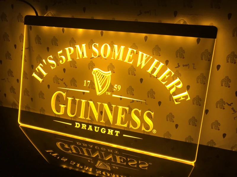 091 светодиодная подсветильник ка Guinness It's 5|Таблички и знаки| |