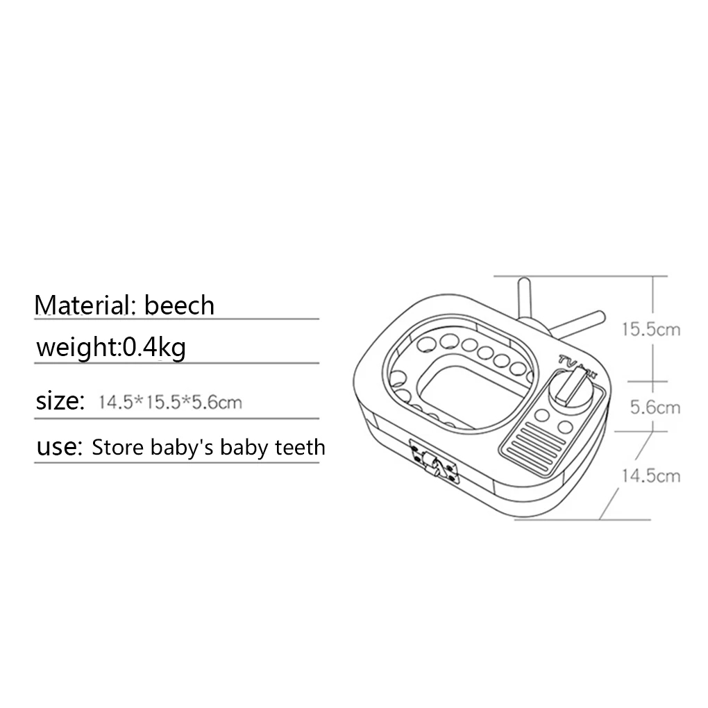 Для детских зубов коробка для хранения деревянные емкость для хранения вставной челюсти ТВ в форме зуба коробка для хранения объявления