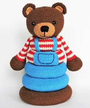 

crochet toys amigurumi bear model number 0913