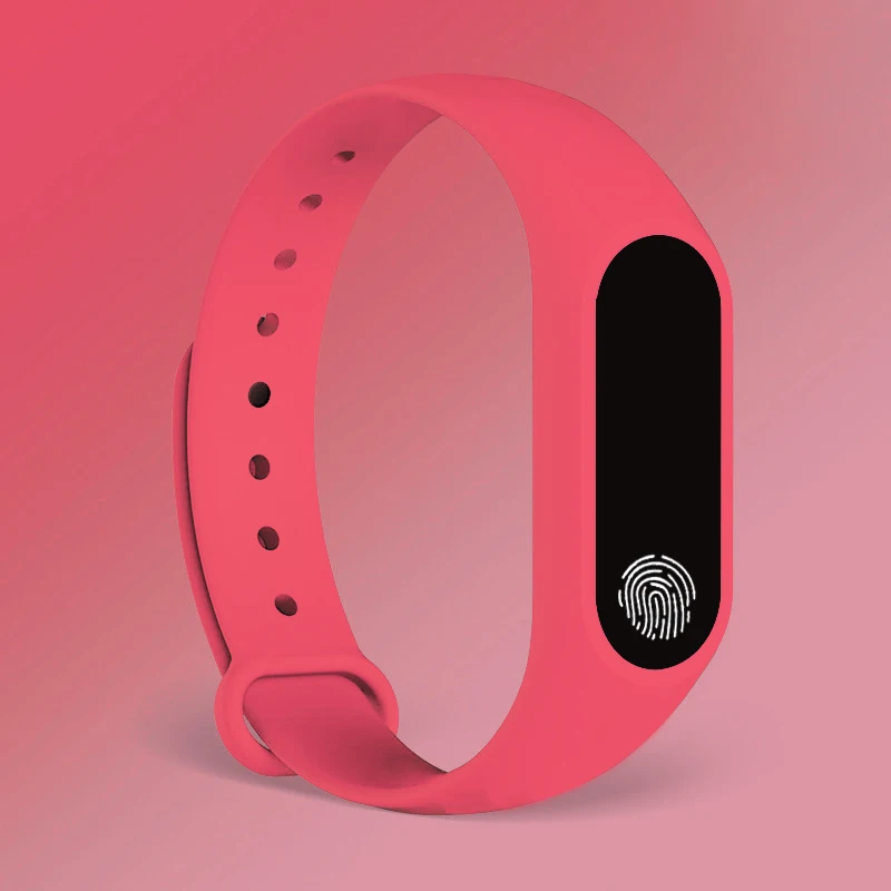 Спортивный Браслет, умные часы для детей, детские часы для девочек и мальчиков, детский браслет, умный Браслет, фитнес-трекер, умные часы, Smartband - Цвет: pink