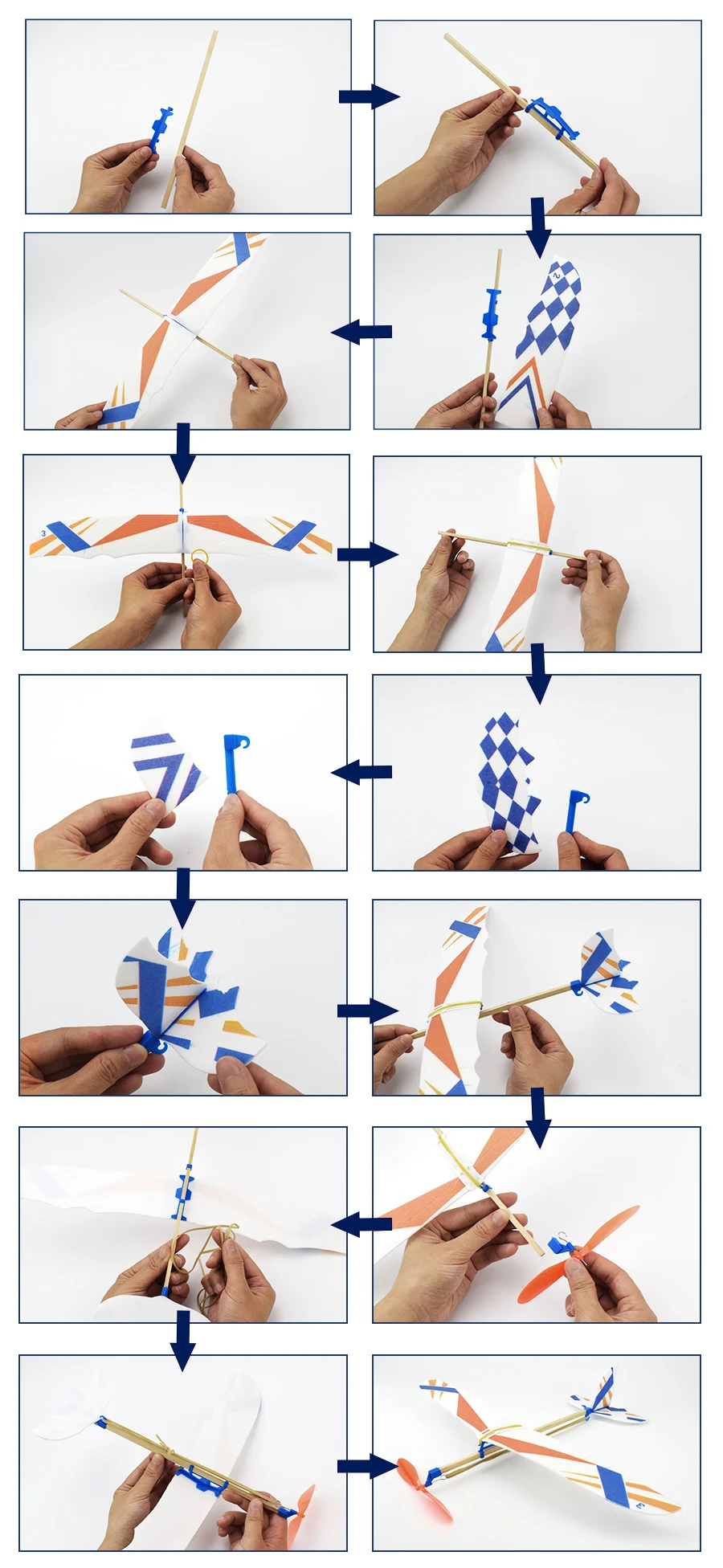 Резиновый браслет "сделай сам" сборки самолетов игрушки для мальчиков эксперимент авиации самолет из пеноматериала модель Наборы Обучающие игрушки, подарки для детей