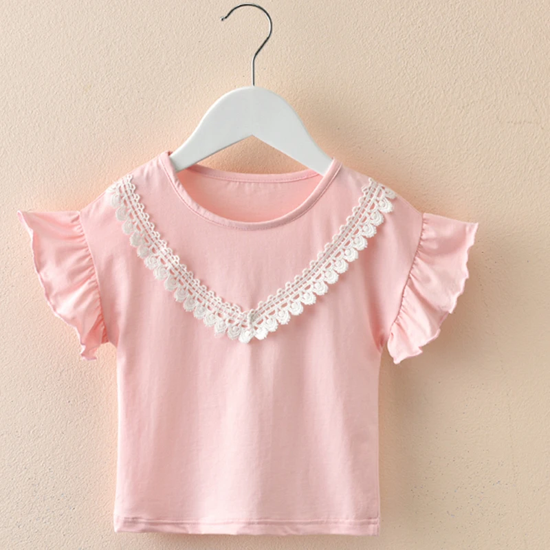 

Girls short-sleeved t-shirt baby summer cotton T-shirt small girls tops clothes