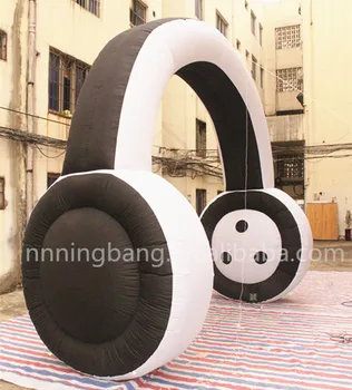 

Free shipping 10.5ft high inflatable headphone replicas for advertising