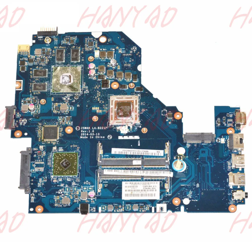 New  NB.MLE11.001 For ACER E5-551G Laptop Motherboard With A10 CPU R7 M265 2GB GPU NBMLE11001 Z5WAK LA-B