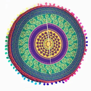

hot sale fashion Indian Mandala Floor Pillows Round Bohemian Cushion Cushions Pillows Cover Case car Seat Supports very cool