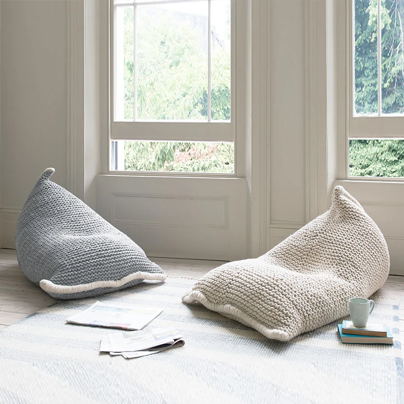 Handmade Knit Creativity Lazy Sofa Kids Bean Bag Sofa Chair Living Room Children Single Puff Sofa Bed Tatami Home Decoration Handmade Knit Creativity Lazy Sofa Kids Bean Bag Sofa Chair Living Room Children Single Puff Sofa Bed Tatami Home Decoration