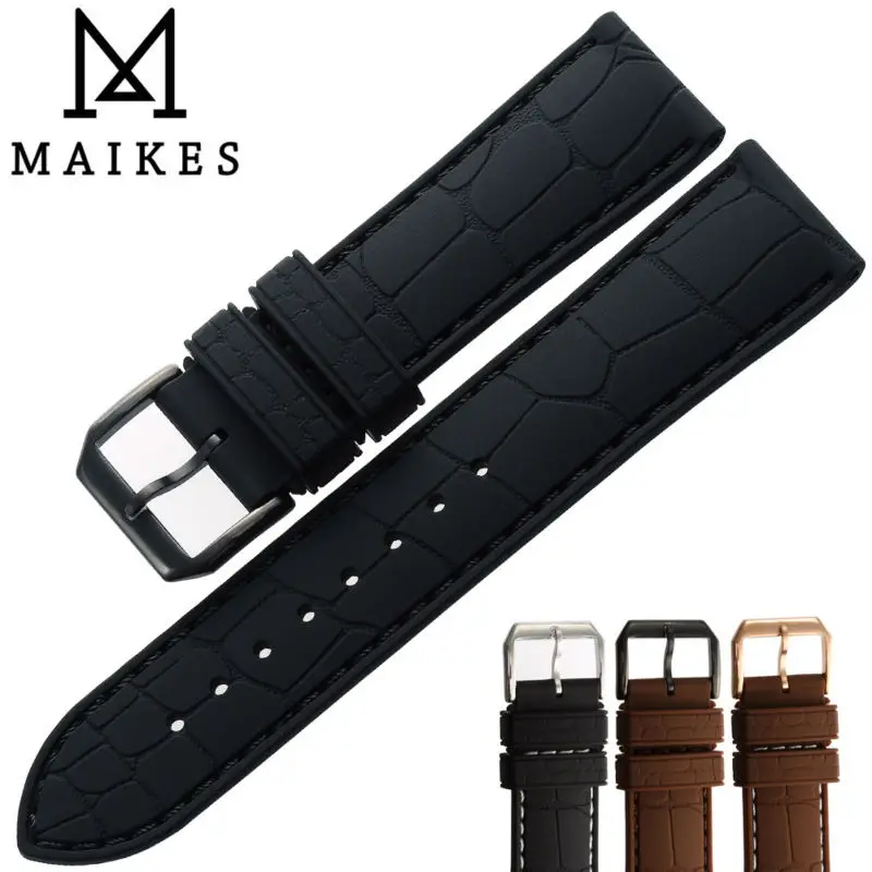 MAIKES высококачественный силиконовый ремешок для часов резиновый спортивный Diver 20