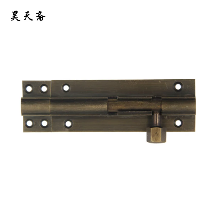 [Haotian vegetarian] special Chinese antique copper door latch door