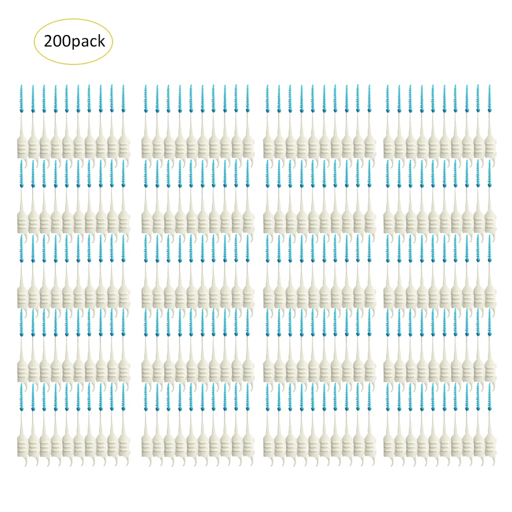 200 шт./кор. взрослых межзубные Ершики Clean между зубами, кисти мягкая зубочистка зубной щетки зубные Уход за полостью рта ИНСТРУМЕНТ